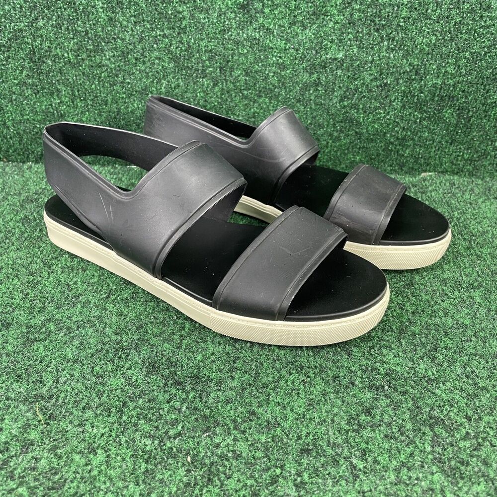 Vince Eres Waterproof Rubber Slingback Women's Sandals Size 9.5 Black
